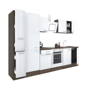 Yorki 300 Küchenzeile mit unterem Backofen, Regalversion
