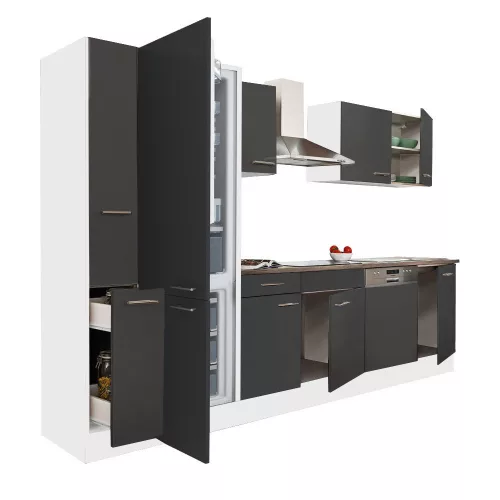 Yorki 310 Küchenzeile mit Unterbaukühlschrank