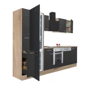   Yorki 310 Küchenzeile mit unterem Backofen, Sub-Kühlschrank mit Kühlschrank