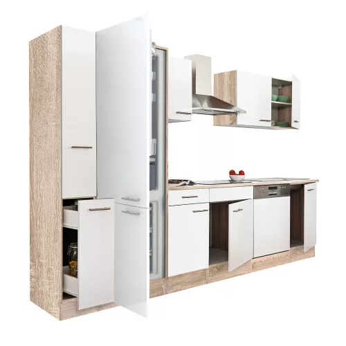 Yorki 310 Küchenzeile mit Unterbaukühlschrank