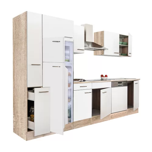 Yorki 310 Küchenzeile mit Top-Gefrierschrank und Kühlschrank