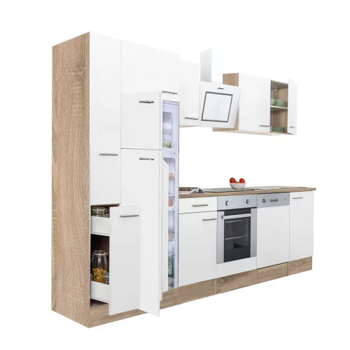 Yorki 310 Küchenzeile mit unterem Backofen, oberer Gefrierschrank mit Kühlschrank