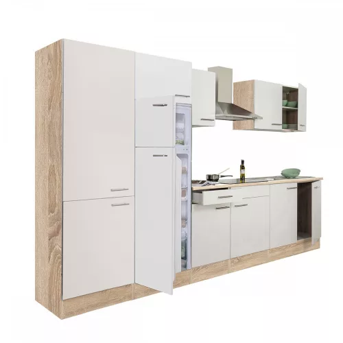 Yorki 330 Küchenzeile mit Top-Gefrierschrank und Kühlschrank