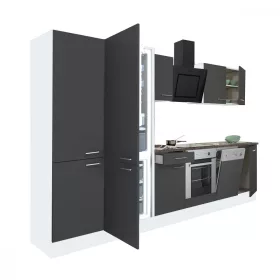   Yorki 340 Küchenzeile mit unterem Backofen, unterem Gefrierschrank und Kühlschrank