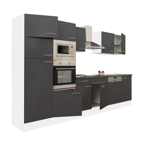 Yorki 340 Küchenzeile mit Top-Gefrierschrank und Kühlschrank