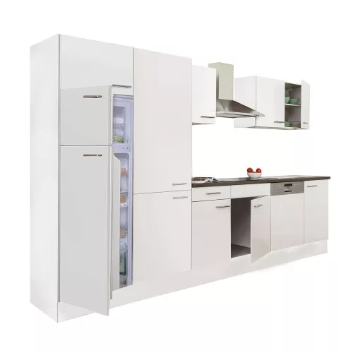 Yorki 340 Küchenzeile mit Top-Gefrierschrank und Kühlschrank