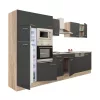 Yorki 340 Küchenzeile mit Top-Gefrierschrank und Kühlschrank