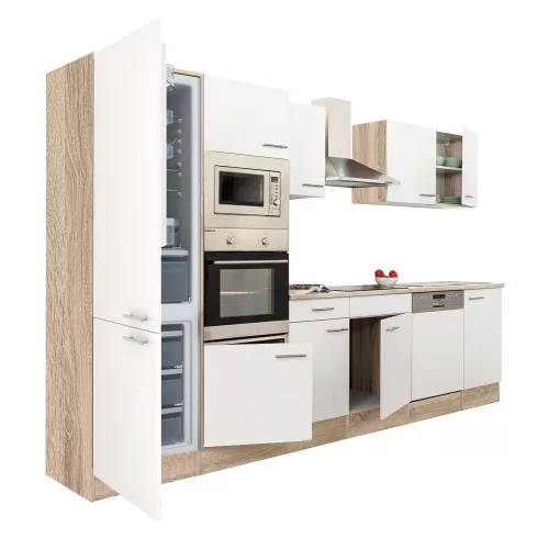 Yorki 340 Küchenzeile mit Unterbaukühlschrank