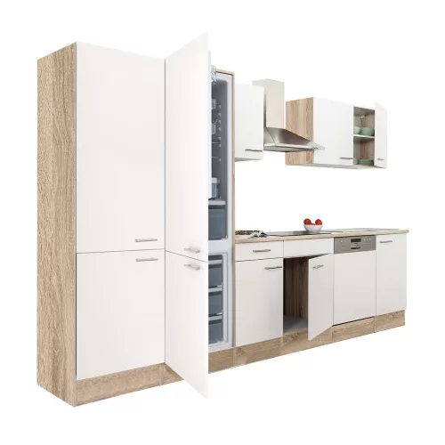 Yorki 340 Küchenzeile mit Unterbaukühlschrank