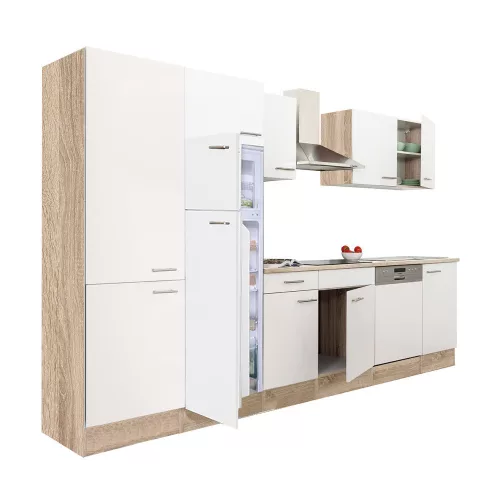 Yorki 340 Küchenzeile mit Top-Gefrierschrank und Kühlschrank