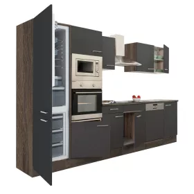 Yorki 340 Küchenzeile mit Unterbaukühlschrank