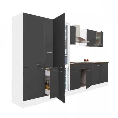 Yorki 360 Küchenzeile mit Unterbaukühlschrank