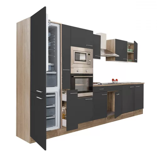 Yorki 360 Küchenzeile mit Unterbaukühlschrank