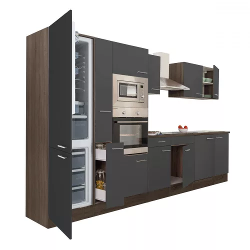 Yorki 360 Küchenzeile mit Unterbaukühlschrank