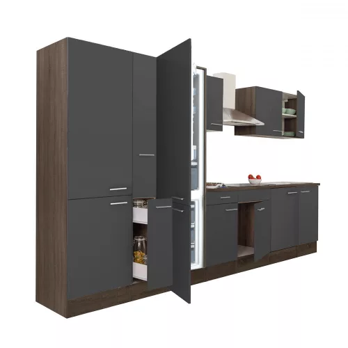 Yorki 360 Küchenzeile mit Unterbaukühlschrank