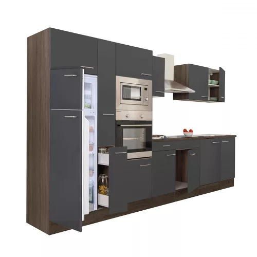 Yorki 360 Küchenzeile mit Top-Gefrierschrank und Kühlschrank