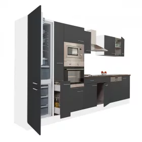 Yorki 370 Küchenzeile mit Unterbaukühlschrank
