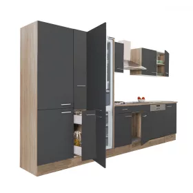 Yorki 370 Küchenzeile mit Unterbaukühlschrank