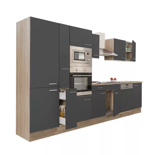 Yorki 370 Küchenzeile mit Backofen und Mikrowelle
