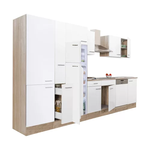 Yorki 370 Küchenzeile mit Top-Gefrierschrank und Kühlschrank