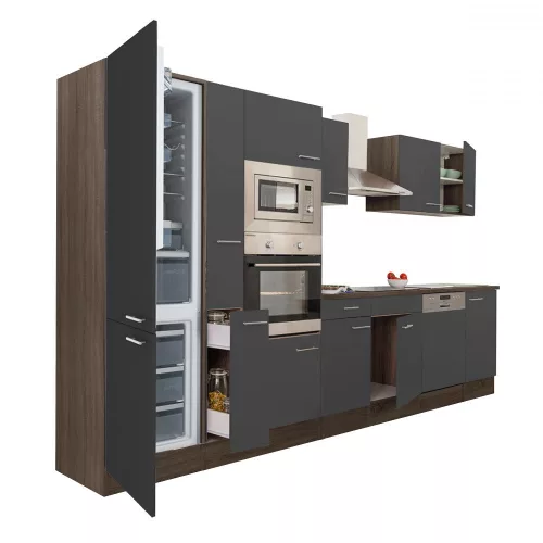 Yorki 370 Küchenzeile mit Unterbaukühlschrank