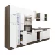 Yorki 370 Küchenzeile mit Top-Gefrierschrank und Kühlschrank
