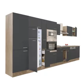   Yorki 430 Küchenzeile mit Top-Gefrierschrank und Kühlschrank
