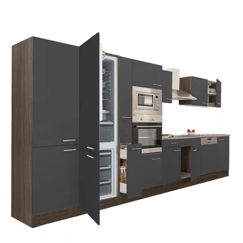 Yorki 430 Küchenzeile mit Unterbaukühlschrank