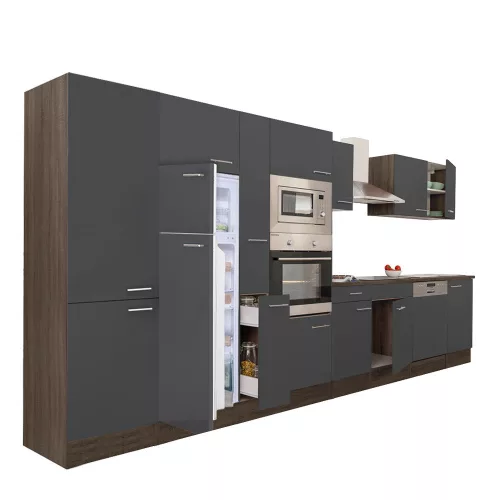 Yorki 430 Küchenzeile mit Top-Gefrierschrank und Kühlschrank