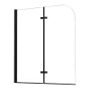 Alor 120x140 cm Badewanne Wand schwarz