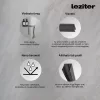 Alor 120x140 cm Badewanne Wand schwarz