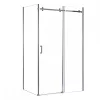 Bold-in 80x100 cm asymmetrische Duschabtrennung ohne Duschwanne
