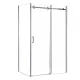 Bold-in 80x100 cm asymmetrische Duschabtrennung ohne Duschwanne