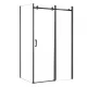 Bold-in 80x100 cm asymmetrische Duschabtrennung ohne Duschwanne