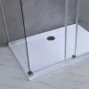 Bold-in 80x100 cm asymmetrische Duschabtrennung ohne Duschwanne