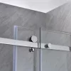 Bold-in 80x100 cm asymmetrische Duschabtrennung ohne Duschwanne