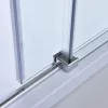 Bold-in 80x100 cm asymmetrische Duschabtrennung ohne Duschwanne