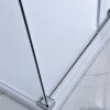 Bold-in 80x100 cm asymmetrische Duschabtrennung ohne Duschwanne