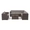 City Big 7-Sitzer-Eck-Gartenmöbel-Set