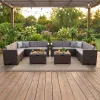 City Large 10-Sitzer Eck-Gartenmöbel-Set