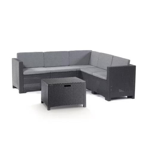 City-Eck-Gartenmöbel-Set