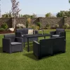 Nero IV Big 6-Sitzer-Gartenmöbelset