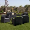 Gartenmöbelset Nero IV für 6 Personen