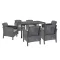 Venus IV Set 6-Personen-Gartenmöbel-Set