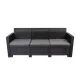 Nero 3-Sitzer Gartensofa