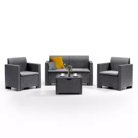 Nero 4-Personen-Gartenmöbel-Set