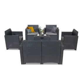 Nero II Big 6-Sitzer-Gartenmöbel-Set