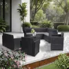 Nero V 9-sitziges Eck-Gartenmöbel-Set
