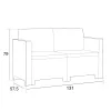 Nero V 8-Sitzer Eck-Gartenmöbelset