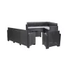 Nero VII 9-Sitzer-Eck-Gartenmöbel-Set